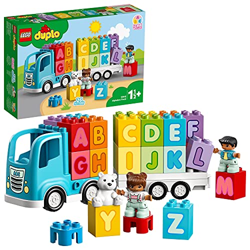 LEGO 10915 Duplo Camión del Alfabeto, Juguete de Aprendizaje, Set Educativo para Bebés de +1,5 Año
