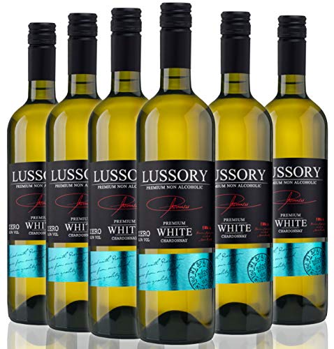 Vino Blanco SIN ALCOHOL 0,0- LUSSORY PREMIUM Chardonnay | Caja de 6 botellas x 0,75 cl