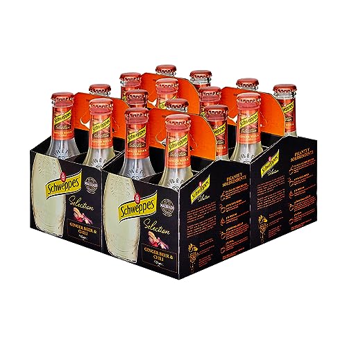 Schweppes Selection Ginger Beer - Vidrio, Pack 6 cestas 4 x 20 cl (total: 24 botellas)