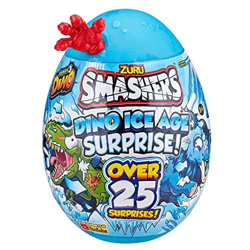Bizak Smashers Dino Ice Age huevo sorpresa gigante, lanza el huevo y descubre las 25 sorpresas en su interior, con 3 personajes diferentes para coleccionar (62367456)