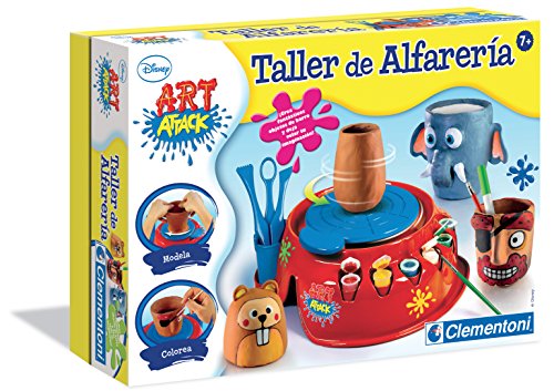 Clementoni - Art Attack - Taller de Alfarería - Torno alfarero infantil a partir de 7 años, juguete en español (65495)