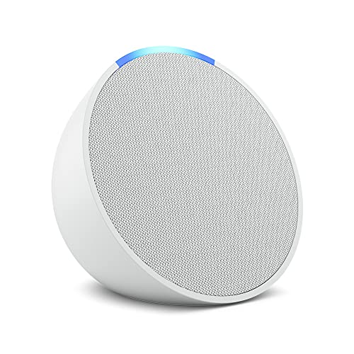 Te presentamos el Echo Pop | Altavoz inteligente wifi y Bluetooth con Alexa, de sonido potente y compacto | Blanco