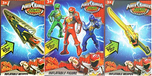 H Grossman Limited Power Rangers – Dino Super Charge – Figura hinchable gigante de 90 cm de alto (rojo)