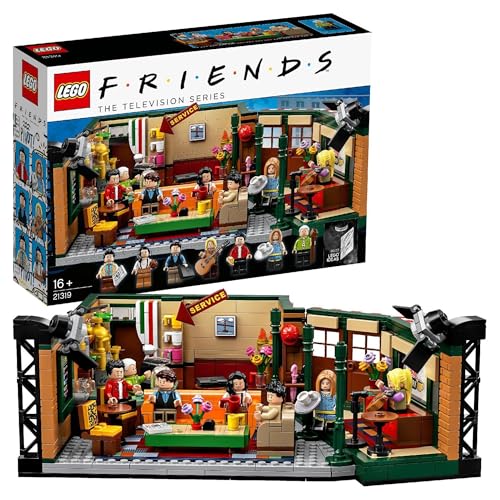 LEGO 21319 Ideas Central Perk, Friends 25 Aniversario, Maqueta de Cafetería de serie de TV, Mini Figuras Monica, Rachel y Más, Regalos para Adultos