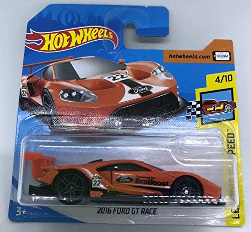 Hot Wheels 2018 2016 Ford GT Race Orange 4/10 Legends of Speed 71/365 (Short Card)
