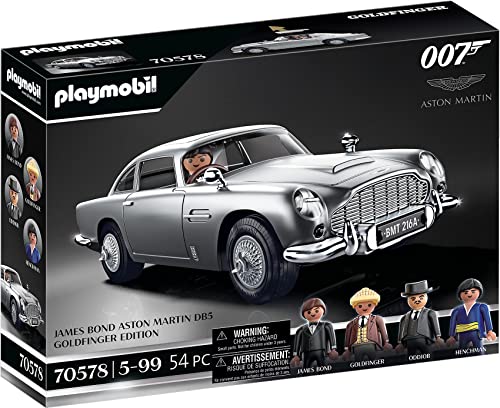 PLAYMOBIL 70578 James Bond Aston Martin DB5 - Edición Goldfinger, para Fans de James Bond, Coleccionistas y Niños de 5 a 99 años
