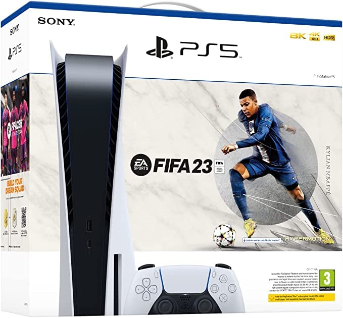 PS5 Consola (versión de Disco) Incluye FIFA 23 Versión Disco