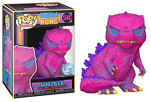 Funko Pop! Movies: Godzilla V Kong - Godzilla - Blacklight - Godzilla Vs Kong - Amazon Exclusive - Collectable Vinyl Figure For Display - Gift Idea - Official Merchandise - Toys For Kids & Adults