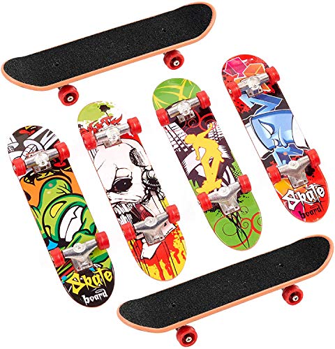 YIQI Finger Mini Skateboard 6 Piezas, Mini Skateboard Skate Boarding Juguetes Juegos Deportivos Regalo para niños