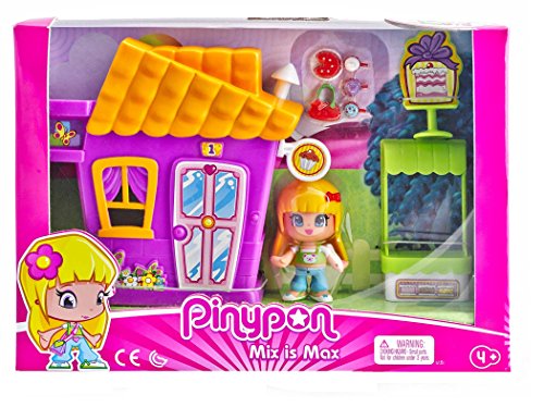 Pinypon- Minicasita Violeta con Tienda de Cupcakes (Famosa 700014333)