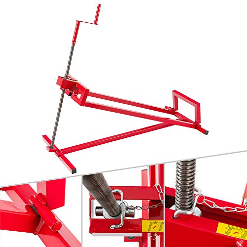 Arebos Elevador de Tractor Dispositivo de elevación | 450 kg | Rojo | Ángulo de inclinación: 45°