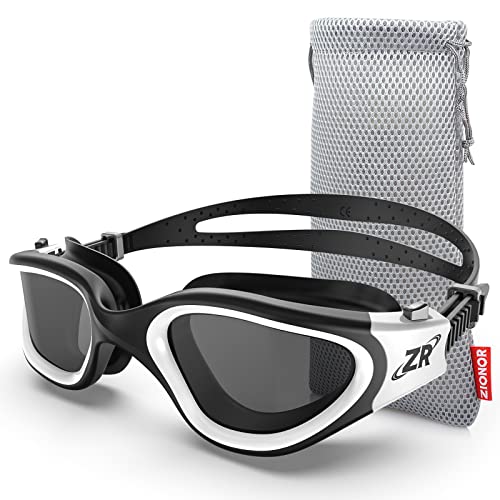 ZIONOR G1 - Gafas de natación polarizadas para unisex y adulto y mujer, anti niebla, 100% anti UV gafas de buceo