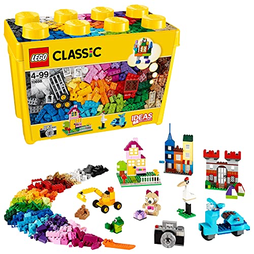 LEGO 10698 Classic Caja de Ladrillos Creativos Grande, Juguete Educativo, Juego de Construcción para Niños y Niñas +4 Años, Idea de Regalo