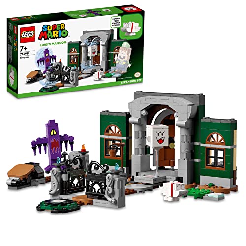 LEGO 71399 Super Mario Set de Expansión: Entrada de Luigi’s Mansion, Juguete con Figuras de Ectochucho, Ciro y Boo