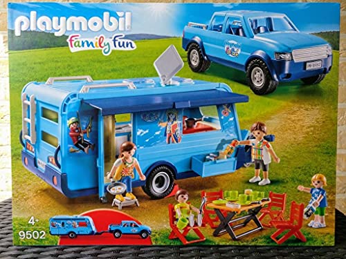 Playmobil 9502 Fun Park Pick up und Wohnwagen