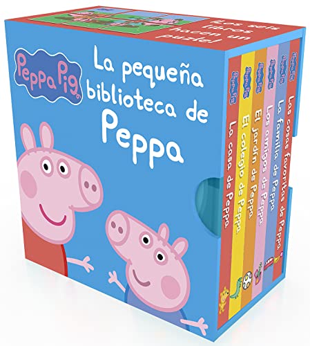 Peppa Pig. Libro juguete - La pequeña biblioteca de Peppa: La casa de Peppa - El jardín de Peppa - Los amigos de Peppa - El colegio de Peppa - La familia de Peppa - Las cosas favoritas de Peppa