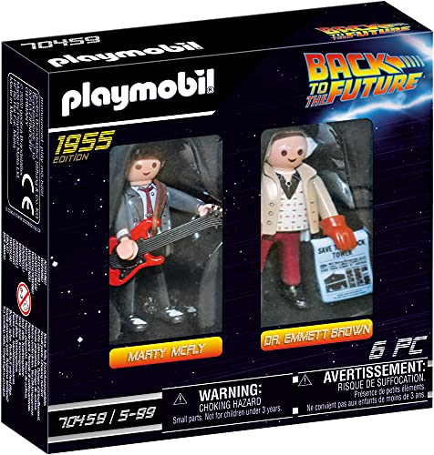 PLAYMOBIL Back to the Future Back to the Future Marty Mcfly y Dr. Emmett Brown, A partir de 6 años (70459)