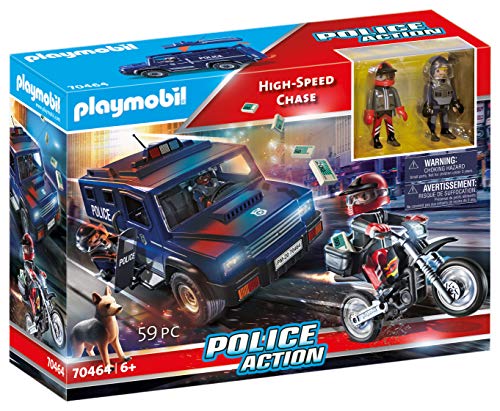 Playmobil 70464 Insecución de Alta Velocidad de acción policial (Exclusivo)