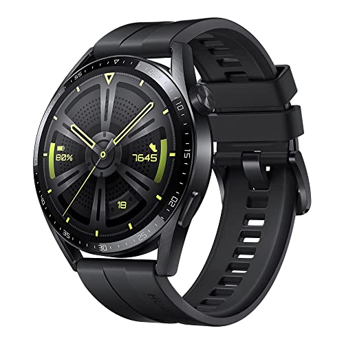 HUAWEI Watch GT 3 46mm Smartwatch, Reloj deportivo, Reloj con monitorización SpO2, Reloj con pantalla grande, Reloj entrenamiento, Reloj inteligente, Negro