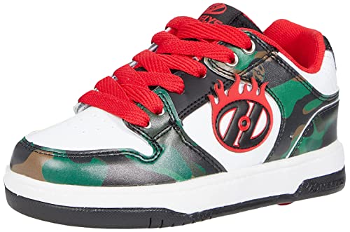 Heelys Cosmical, Zapatos con Ruedas, Black Red White Green Camo, 34 EU