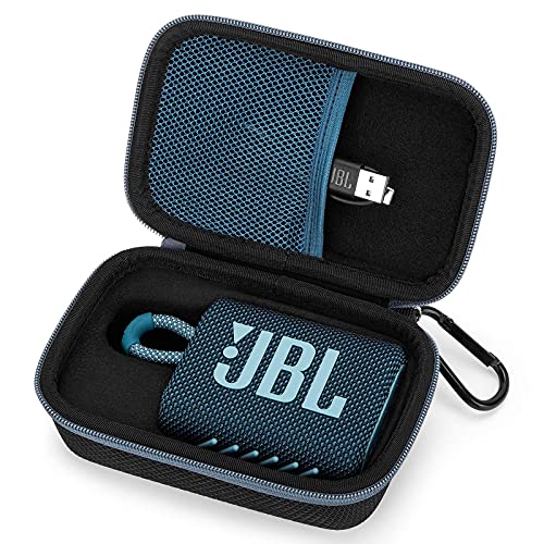 Estuche Funda ​para JBL GO 3 Altavoz Bluetooth Inalámbrico Portátil,Bolso de Protección para Altavoces Caja Cubrir para Transporte Rígida (Blue)