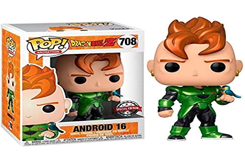 Funko POP! 39946 Dragon Ball Z S7 Android 16 Metallic Exclusive Limited Edition #708