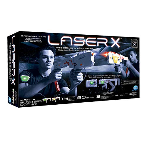 Laser X- Pistola láser Doble 2019, Color Set, única (Cife Spain 41938)