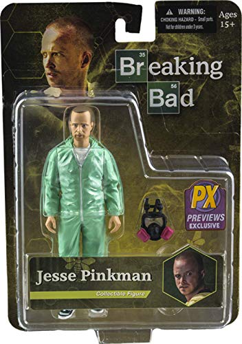 Breaking Bad Jesse Pinkman Azul Hazmat Traje Versión 15 cm Figura de acción Original Mezco Juguetes - Figura Jesse Pinkman Azul Hazmat (15 cm)