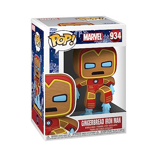 Funko Pop! Marvel: Holiday - Iron Man - Marvel Comics - Cómics Marvel - Figura de Vinilo Coleccionable - Idea de Regalo- Mercancia Oficial - Juguetes para Niños y Adultos - Comic Books Fans