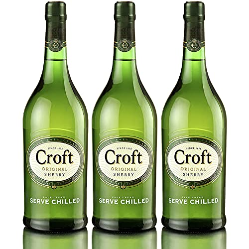Croft Original Pale Cream - Vino D.O. Jerez - 3 Botellas de 750 ml - Total: 2250 ml