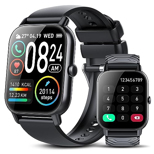 Sudugo Reloj Inteligente Mujer Hombre con Llamadas y Asistente Voz, 1,85'' Smartwatch con 112 Modos Deportivos, Monitor de Ritmo Cardíaco y Sueño, Pulsera Actividad Impermeable IP68 para Android iOS