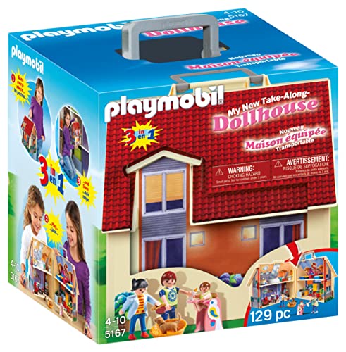 PLAYMOBIL Dollhouse Casa de Muñecas Maletín, A partir de 4 años, Multicolor, Miscelanea (5167)