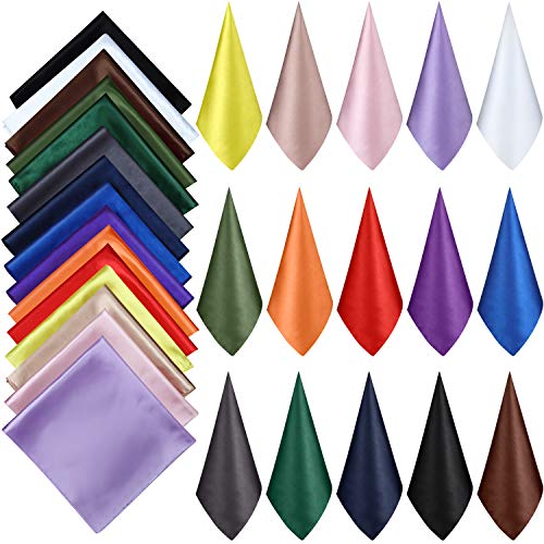 15 Piezas Bufanda de Cuello Cuadrada de Mujeres Pañuelo de Cuello de Colores Sólidos Mixtos Bandana de Cabeza