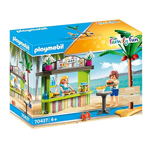 Playmobil - Family Fun Conjunto de Figuritas, Snack Bar, Multicolor (70437)