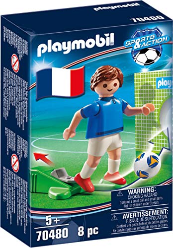 PLAYMOBIL-Sports & Action Jugador de Fútbol, Francia A, multicolor (70480)