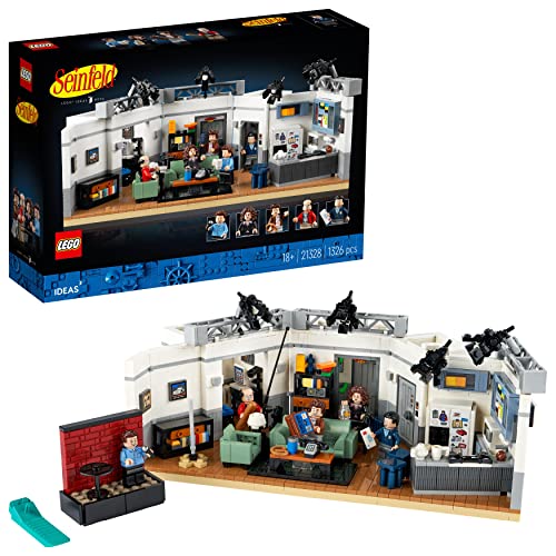 LEGO 21328 Ideas Seinfeld, Maqueta de Serie de TV para Construir, Telecomedia Años 90 con Jerry, George, Cosmo, Elaine y Newman, Regalo para Adultos