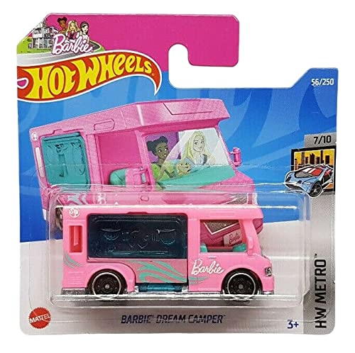 Hot Wheels - Barbie Dream Camper - HW Metro 7/10 - HCT79 - Short Card - Pink - Mattel 2022