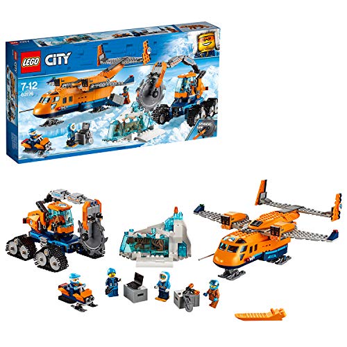 LEGO City - Ártico: Avión De Suministros, Juguete de Construcción de Aventuras con Vehículos y Muñeco de Tigre para Niños de 7 a 12 Años (60196)