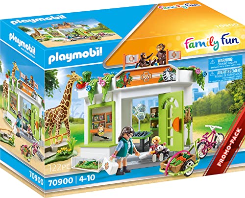 PLAYMOBIL Family Fun 70900 Consulta Veterinaria en el Zoo, Juguetes para niños a Partir de 4 años