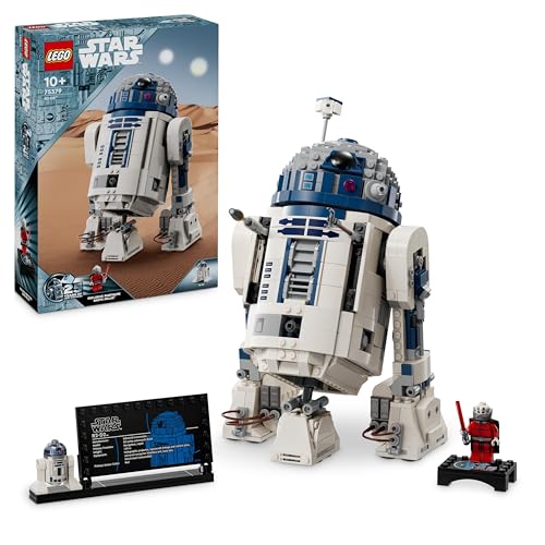 LEGO Star Wars R2-D2 Figura de Droide de Juguete de Construcción, Maqueta Coleccionable de Personaje de Películas, Regalo para Niños y Niñas de 10 Años o Más o Coleccionistas y Fans de la Saga 75379