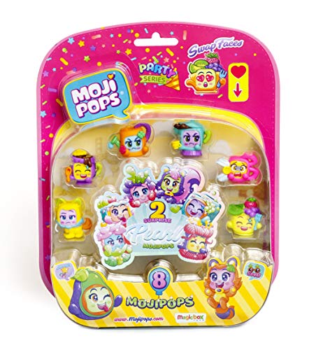 MojiPops- Blister 8 Figuras coleccionables, Multicolor (Magic Box Toys PMPPB816IN00)