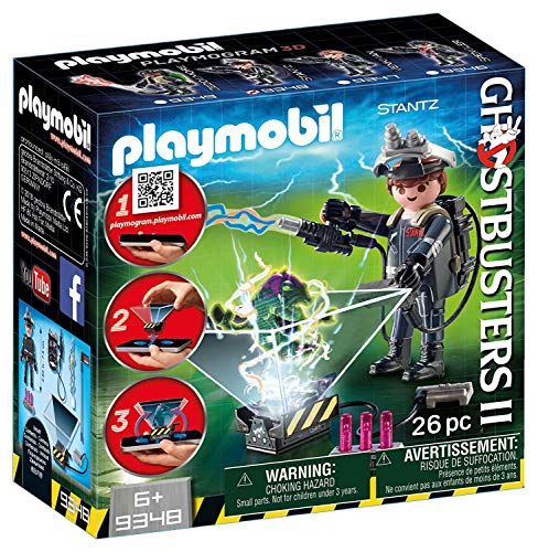 CAZAFANTASMAS Ghostbusters Raymond Stanz Playset de Figuras de Juguete, Multicolor, 7 x 14,4 x 14,6 cm Playmobil 9348