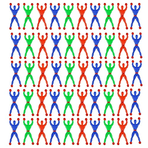 JZK 50 x Colorido pegajoso Ventana rastreador Hombres Juguetes elásticos Juguetes de Escalada para niños Suministros de Fiesta niños Fiesta de cumpleaños Bolsa Rellenos Regalo de cumpleaños