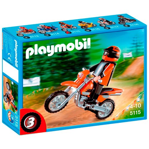 PLAYMOBIL - Moto de Motocross (5115)