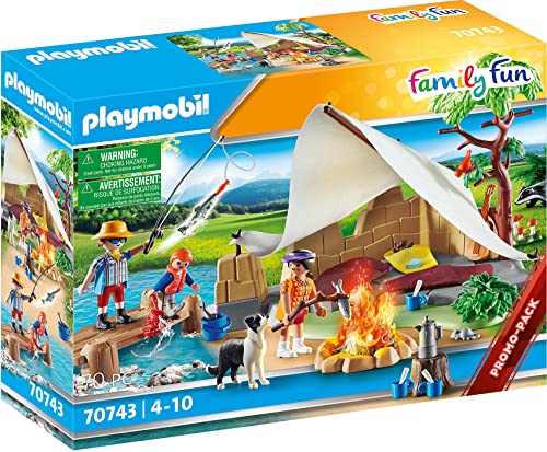 PLAYMOBIL Family Fun 70743 - Familia de Campamento, a Partir de 4 años