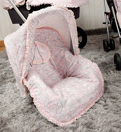 Babyline Caramelo - Colchoneta para silla grupo 0, color rosa