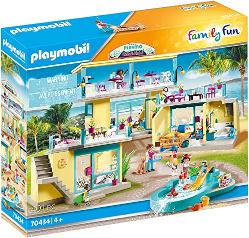 PLAYMOBIL Family Fun 70434 PLAYMO Beach Hotel, A Partir de 4 años