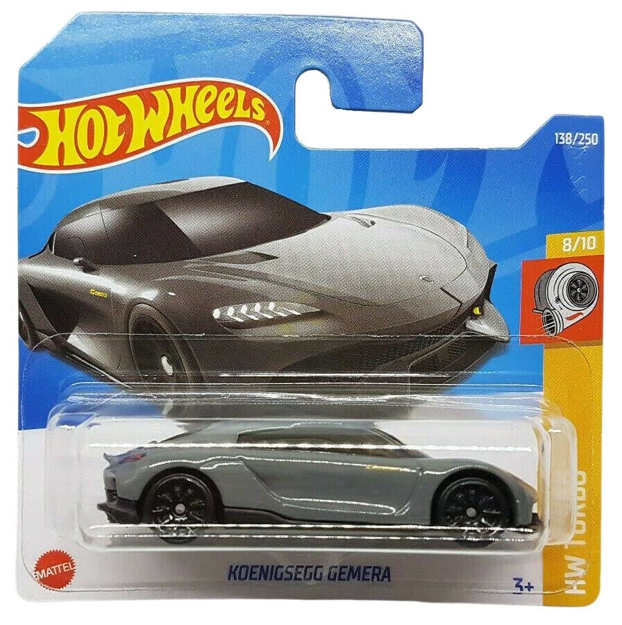 Hot Wheels - Koenigsegg Gemera - HW Tubo 8/10 - HCT01 - Short Card - Sport - Gris - Mattel 2022