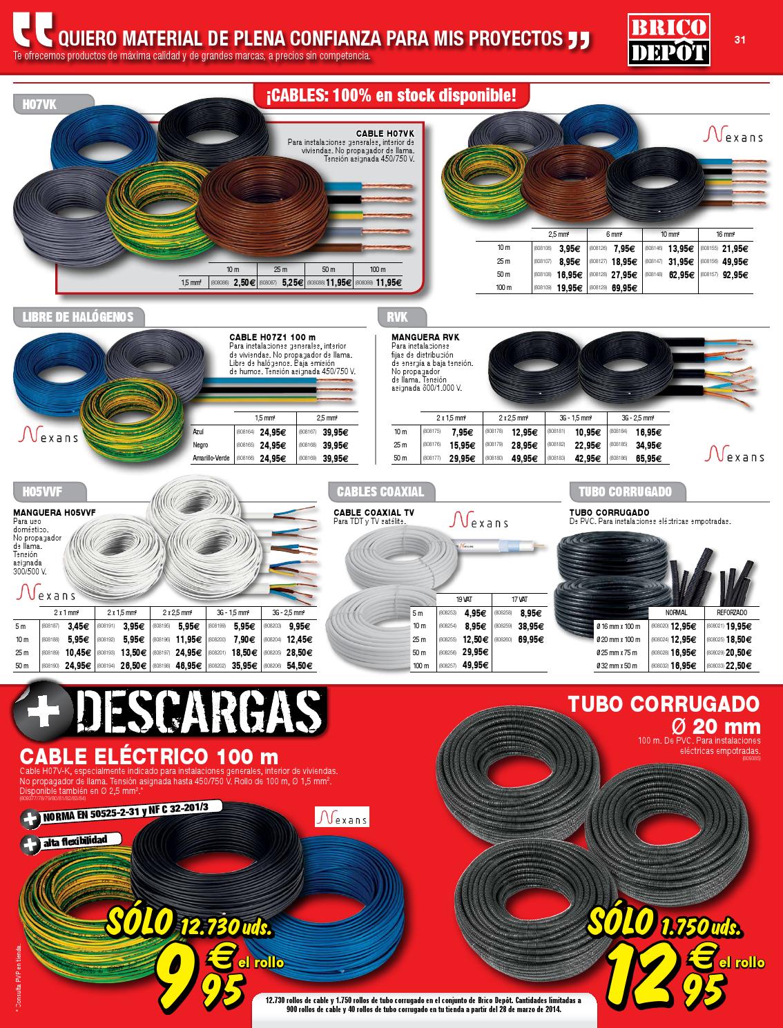 Cable Eléctrico Bricodepot