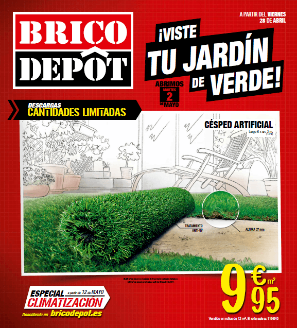 Césped Artificial Bricodepot